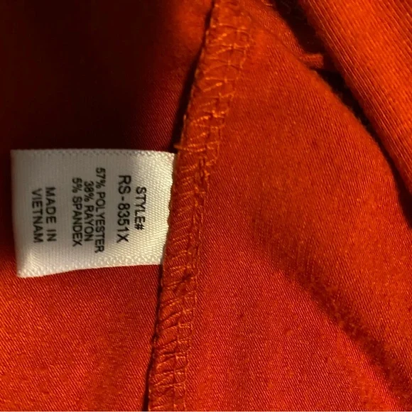 Zenana Outfitters Women’s Dress in Vibrant Orange - Picture 4 of 6